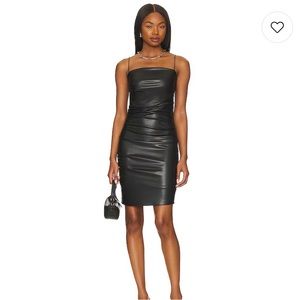 Steve Madden faux leather dress. XS. NWT